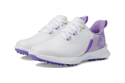 Детские гольф-кроссовки FootJoy Fuel, бело-серо-фиолетовые