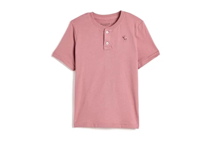 Футболка abercrombie kids Essential Henley Tee (Little Kid/Big Kid)