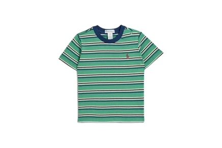 Младенческая полосатая футболка Ralph Lauren, разноцветная