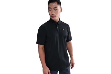Мужское поло Nike Dri-FIT Good, черно-белое