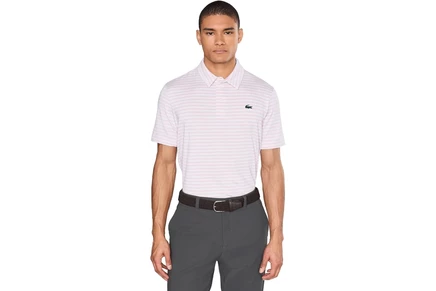 Мужская рубашка Lacoste Regular Fit Ultra Dry Striped Golf Polo Shirt
