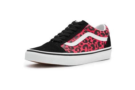 Детские кеды Vans Old Skool, розово-леопардовые