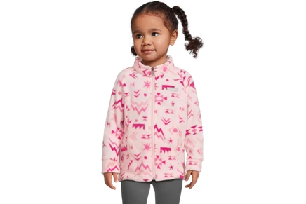 Columbia Kids Benton Springs II Printed Fleece (Toddler) satin pink peaked
