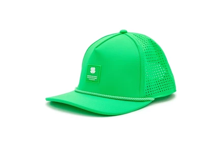 Black Clover Links 4 Adjustable Hat neon green hat/multi-color rope
