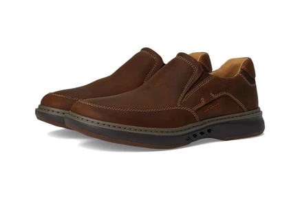 Мужские оксфорды Clarks Un Briley Step кожаные, медово-коричневые