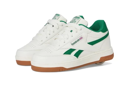 Детские кроссовки Heelys Club C с съемными колесами, кремово-зеленые