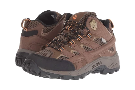 Мужские кроссовки Merrell Kids Moab 2 Mid A/C Waterproof (Little Kid)