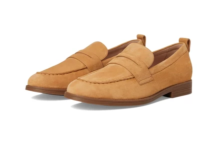 Женские лоферы Cole Haan Stassi Penny, замшевые, песочные