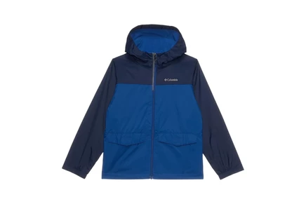 Columbia Kids Rain-Zilla II Jacket (Little Kid/Big Kid) collegiate navy/mountain blue