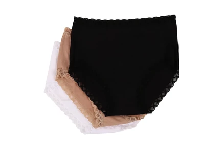 Женские трусы Natori Bliss, 3 шт., черный/кофейный/белый