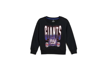 Детский свитшот Junk Food NFL New York Giants, черный
