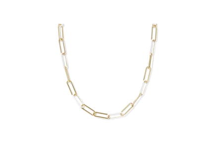 Колье Kendra Scott Ainsley Convertible Chain Necklace gold white enamel