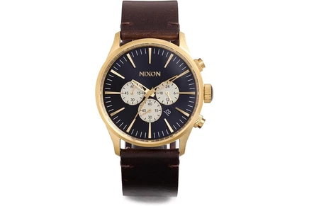Мужские наручные часы Nixon Sentry Chrono Leather