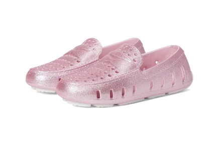 Floafers Kids Prodigy Driver Sparkle (Toddler/Little Kid/Big Kid) pink sparkle