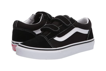 Vans Kids Old Skool V (Big Kid) black/true white