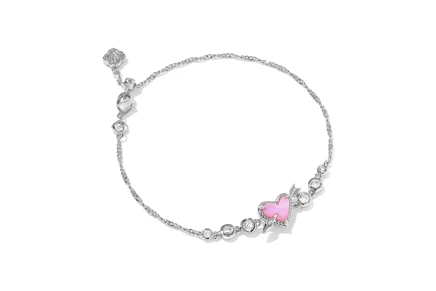 Унисекс браслет Kendra Scott Ari, серебристо-розовый