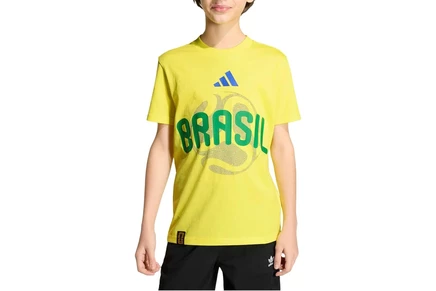 Детская футболка adidas Kids FIFA World Cup 26 Brazil, ярко‑желтая
