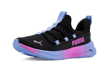 Унисекс кроссовки Puma One 4 All Slip‑On, черно‑лавандовые