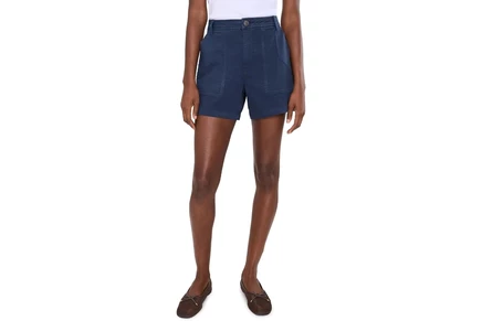 KUT from the Kloth Ashton High-Rise Shorts In Celery navy