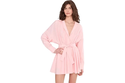 Платье Norma Kamali Super Oversized Boyfriend NK Shirt Flared Mini Dress