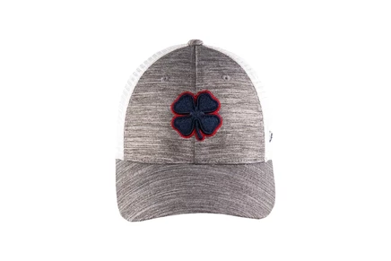 Black Clover Perfect Luck 1 Hat navy clover/red trim/grey/white