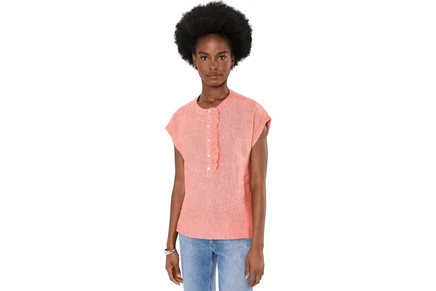 Топ Tommy Bahama Coastalina Short Sleeve Ruffle Top