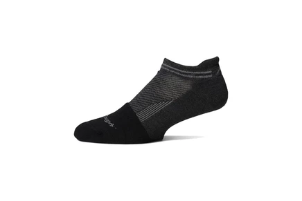 Darn Tough Vermont Steely No Show Tab Lightweight with Cushion w/ Full Cushion Toe Box gravel