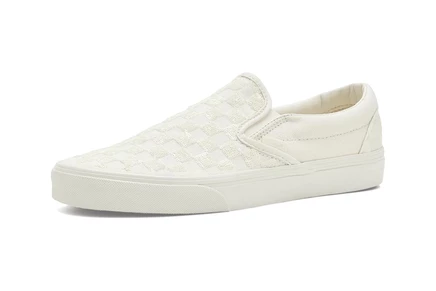 Мужские слипоны Vans Classic Slip-On, бело-черная клетка