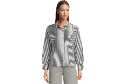 Женская рубашка Lilla P Dolman Sleeve Button-Down Shirt