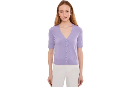 Свитер CeCe Short Sleeve Button Front Cardigan
