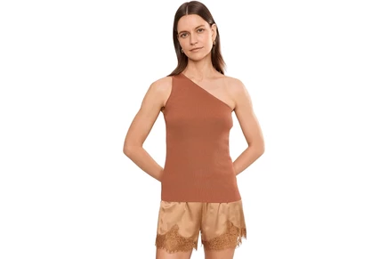 Свитер Lauren Ralph Lauren Rib-Knit One-Shoulder Sweater