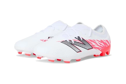 Детские бутсы New Balance Furon Team FG V8, бело-красно-черные