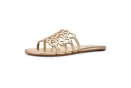 Женские сандалии Steve Madden Lotus, кожаные, золотистые