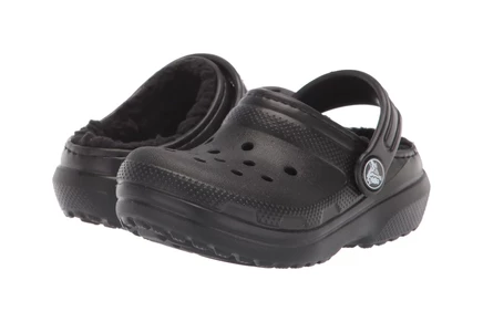 Детские сабо Crocs Kids Classic Lined, черные