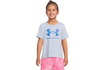 Under Armour Kids Big Logo Short Sleeve T-Shirt (Big Kid) blue calm/blue atlantis