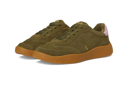 Женские кеды Keds Contest Lace Up, оливково-розовые