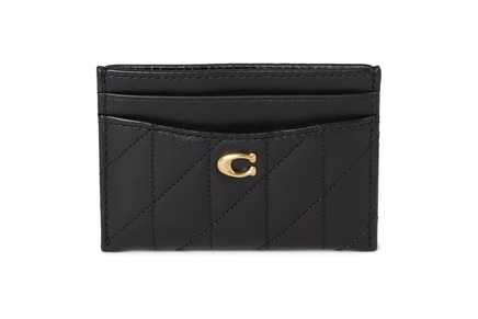 Унисекс кошелек Coach Essential Small Zip Around с вишневым принтом, черный