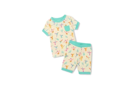 Детский комплект пижам Hatley Springtime Hummingbirds, розовый