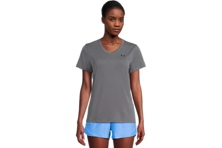 Женская футболка Under Armour Tech Short Sleeve V-Neck Solid