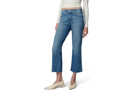 Джинсы Joes Jeans The Callie Cropped Bootcut With Raw Hem