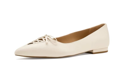 Женские балетки Lauren Ralph Lauren Londyn кожаные белые