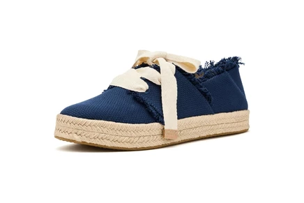 Женские кеды TOMS Carolina Lace-Up на платформе, темно-синие