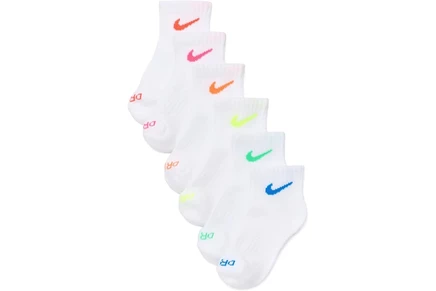 Детские носки Nike Dri-FIT, 6 пар, разноцветные