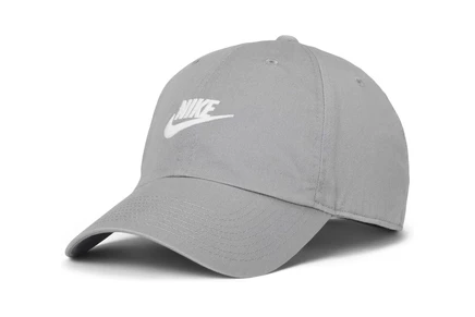 Унисекс кепка Nike Club Unstructured Futura Wash, серо-белая