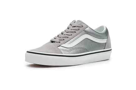 Детские кеды Vans Kids Old Skool, серебристые