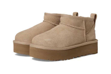 Ботинки UGG Kids Classic Ultra Mini Platform (Little Kid/Big Kid)