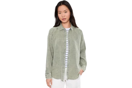 Блузка Splendid Ava Gauze Button-Down