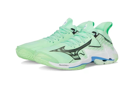 Унисекс кроссовки Mizuno Wave Lightning Neo 3, мятно-белые