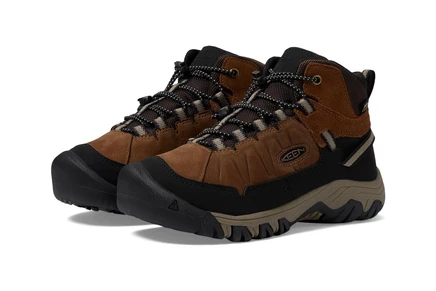 Детские ботинки KEEN Kids Targhee 4 Mid, водонепроницаемые, коричневые