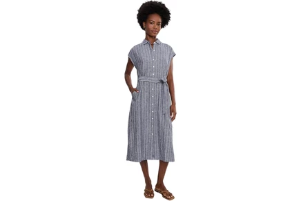Платье Tommy Bahama Textured Dobby Midi Shirt Dress
